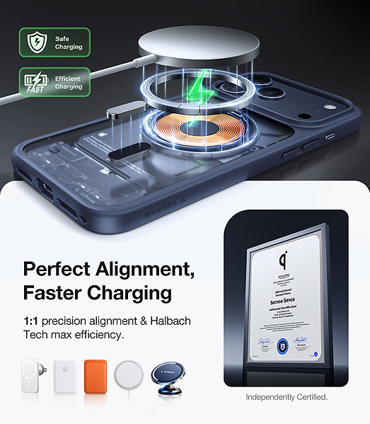Handyhülle Torras Guardian Magnetic Midnight Blue iPhone 17 Pro Max ...