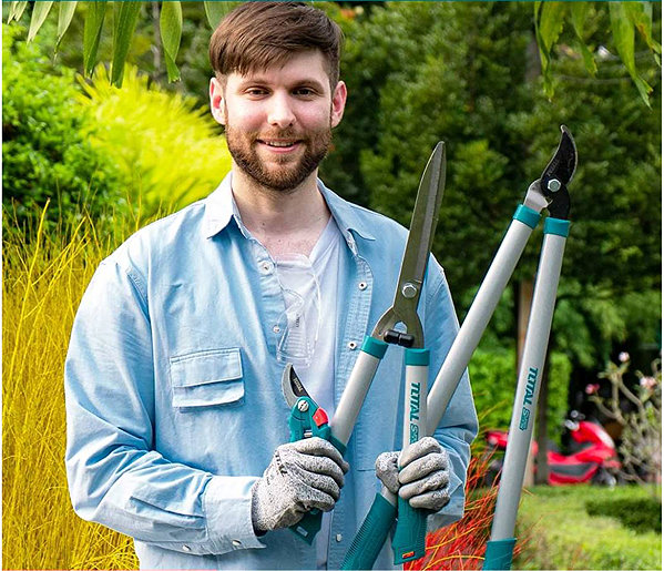 Nožnice na konáre Total Nožnice záhradnícke, súprava 3 ks ...