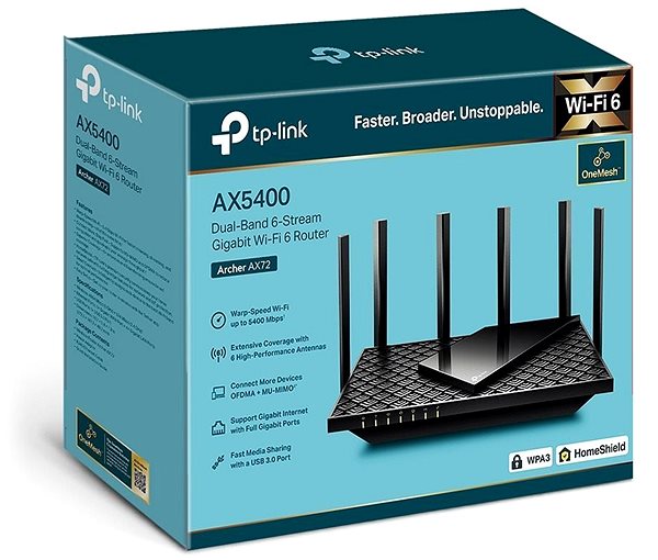 WiFi Router Archer AX72 Packaging/box