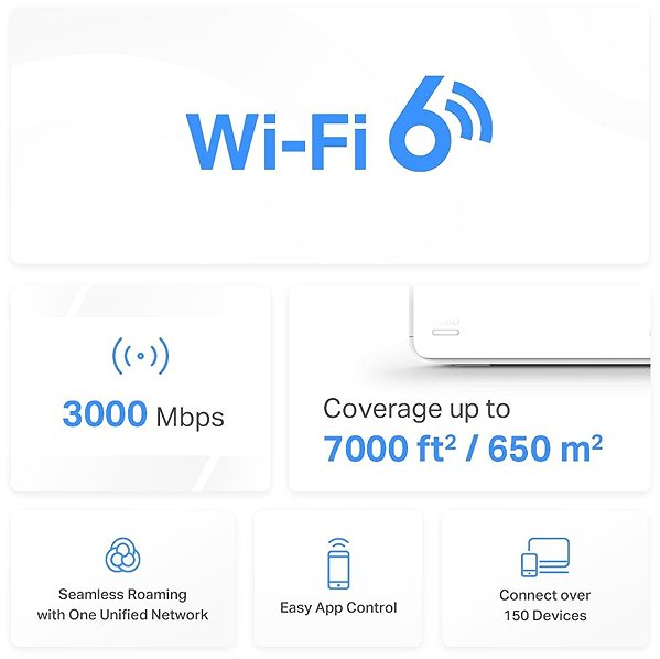 WiFi System Mercusys Halo H80X (3-pack), WiFi6 Mesh system ...