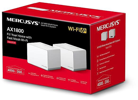 WiFi System Mercusys Halo H70X (2-pack), WiFi6 Mesh system ...