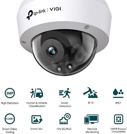 IP kamera TP-Link VIGI C230(4mm) 3MP Full-Color Dome Network Camera ...