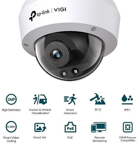 IP kamera TP-Link VIGI C220I (2.8mm) 2MP Dome Network Camera ...