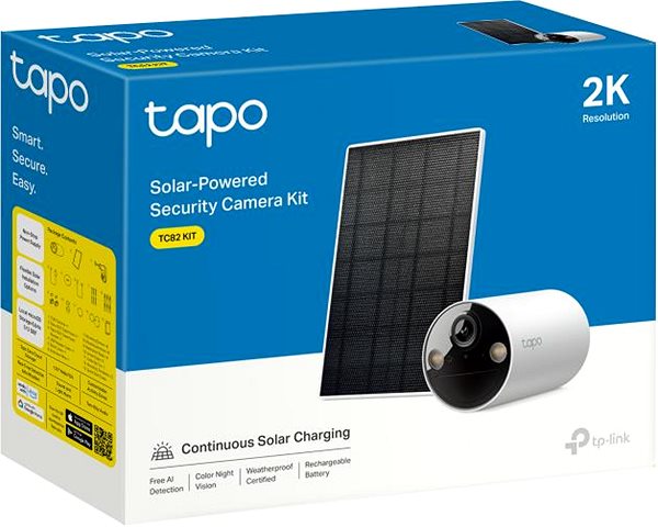 IP kamera TP-Link Tapo TC82 Kit solar powered 2K kamera ...