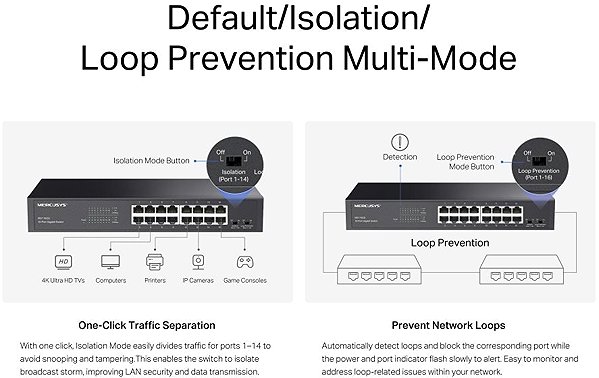 Switch Mercusys MS116GS, 16port, gigabit ...