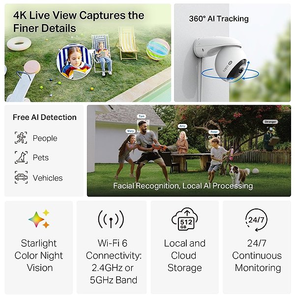 IP kamera TP-Link Tapo C560WS, 4K Outdoor Pan/Tilt Camera ...