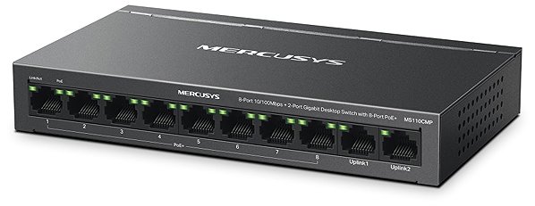 Switch Mercusys MS110CMP, 8-Port FE + 2-Port Gigabit ...