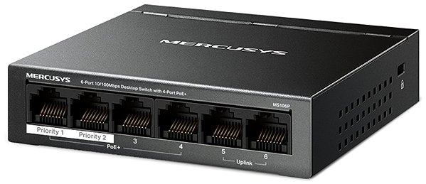 Switch Mercusys MS106P, 6-Port FE ...