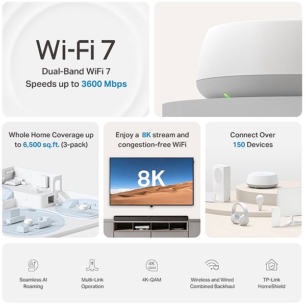 WiFi System TP-Link Deco BE22 (3-pack) ...