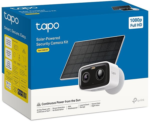 Überwachungskamera Tapo C400 KIT, Solar-Powered Security Camera Kit ...