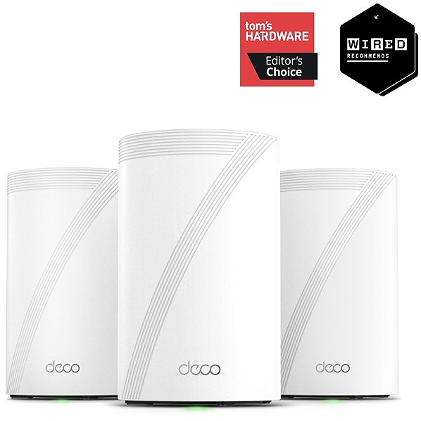 WiFi System TP-Link Deco BE68 Wi-Fi 7 BE14000 Tri-Band (3-pack) ...