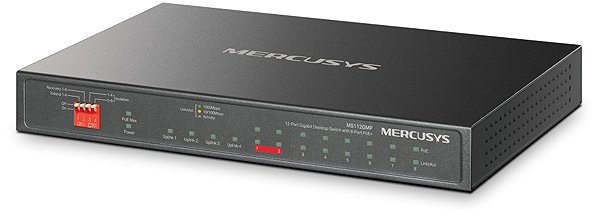 Switch Mercusys MS112GMP, 12xGb (8xPoE+) desktop switch ...