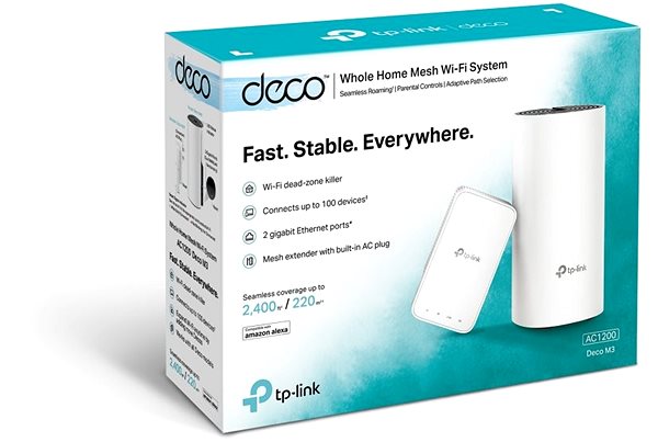 WiFi rendszer TP-LINK Deco M3 (2 csomag) Csomagolás/doboz