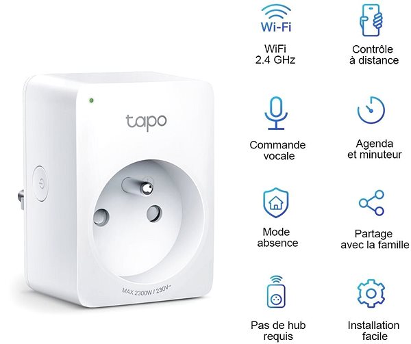 Smart Socket Tapo P100 (2-pack) Features/technology