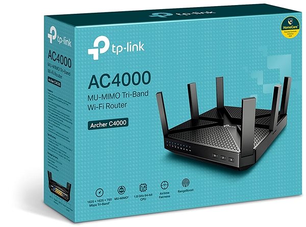WiFi router TP-Link Archer C4000 Csomagolás/doboz