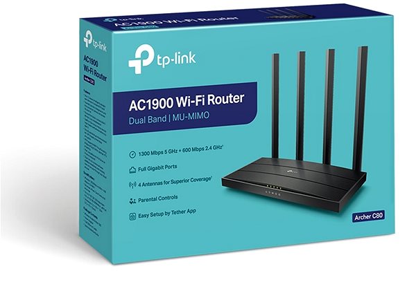 WiFi Router TP-Link Archer C80 Packaging/box