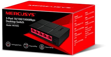 Switch Mercusys MS105G Packaging/box