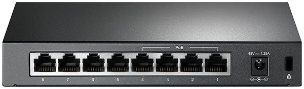 Switch TP-LINK TL-SF1008P Anschlussmöglichkeiten (Ports)