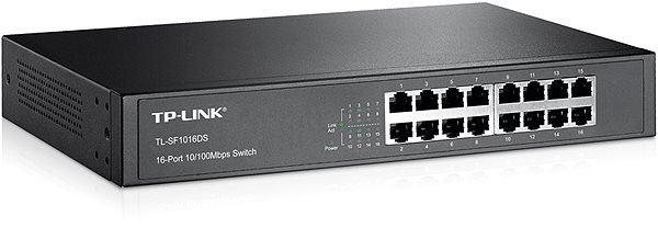Switch TP-LINK TL-SF1016DS Lateral view