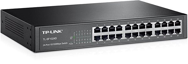 Switch TP-LINK TL-SF1024D Seitlicher Anblick