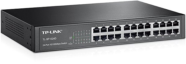 Switch TP-LINK TL-SF1024D Seitlicher Anblick