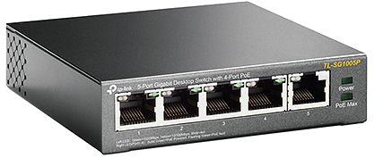 Switch TP-Link TL-SG1005P Možnosti připojení (porty)