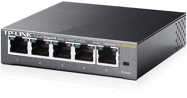 Switch TP-LINK TL-SG105E Lateral view
