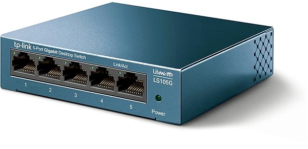Switch TP-Link LiteWave LS105G Seitlicher Anblick
