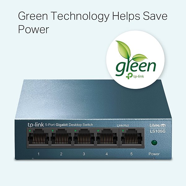 Switch TP-Link LiteWave LS105G Connectivity (ports)