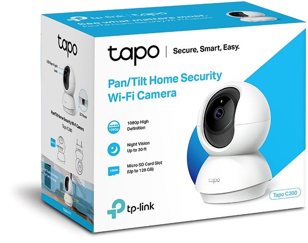 IP Camera TP-LINK Tapo C200 Pan/Tilt Home Security Wi-Fi Camera 1080P Packaging/box