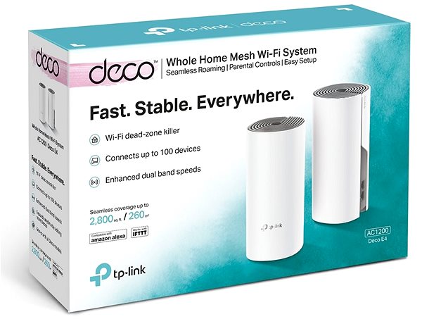 WiFi System TP-LINK Deco E4 (2-pack) Packaging/box