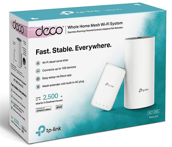 WiFi System TP-Link Deco E3 (2-pack) Packaging/box