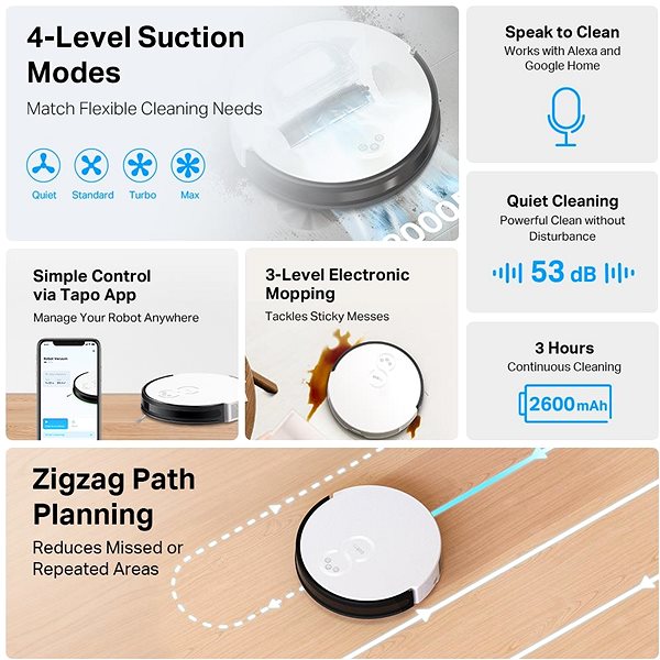 Robot Vacuum TP-Link Tapo RV10 ...