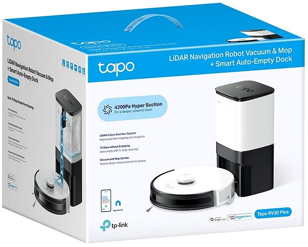 Robot Vacuum TP-Link Tapo RV30 Plus ...