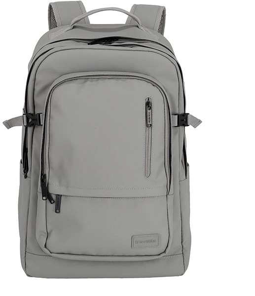 Travelite Basics Backpack Water - repellent Light grey .
