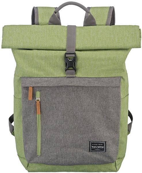 Travelite Basics Roll-up Backpack Green / Grey .