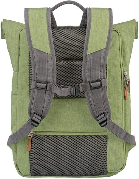 Travelite Basics Roll-up Backpack Green / Grey .