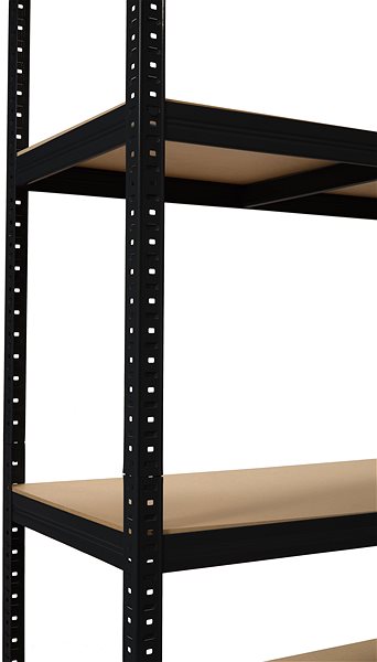Shelving Unit Trestles Shelf rack RHU 1800 × 900 × 500 mm, black ...