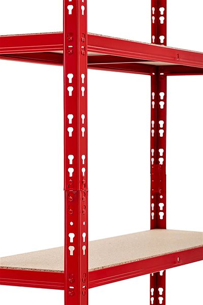 Shelving Unit Trestles Shelf rack 1+1 red ...