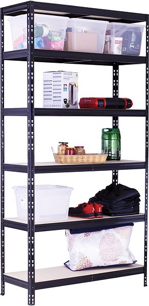 Shelving Unit Trestles Bazaar Rack RR2 2300 × 1200 × 450 mm, black ...