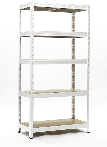 Shelving Unit Trestles Shelf rack 1800 × 1000 × 400 mm, load capacity 2100 kg, white ...