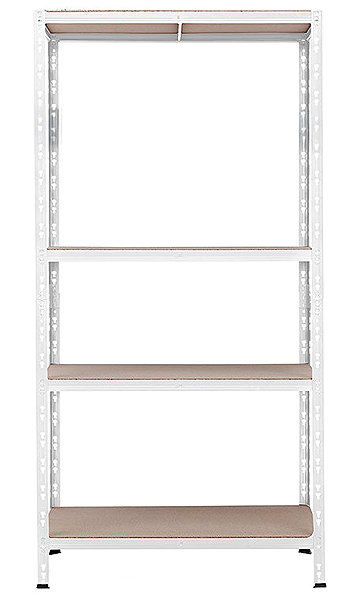 Shelving Unit Trestles Shelf rack 1800 × 900 × 600 mm, 4 shelves, white ...
