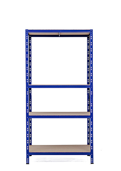 Shelving Unit Trestles Shelf rack 1800 × 900 × 600 mm, 4 shelves, blue ...