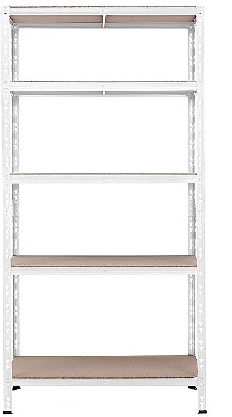 Shelving Unit Trestles Shelf rack 1800 × 900 × 600 mm, white ...