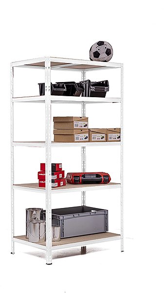 Shelving Unit Trestles Shelf rack 1800 × 900 × 600 mm, white ...