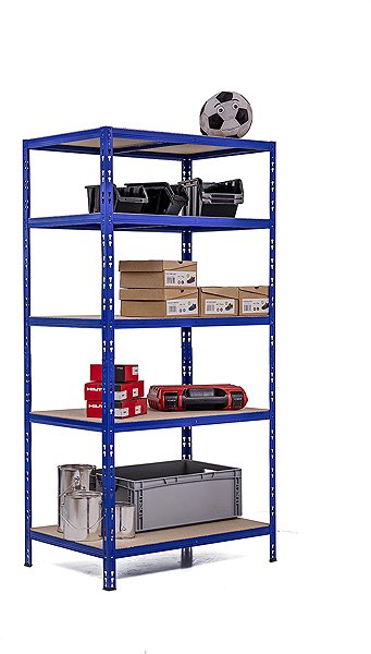 Shelving Unit Trestles Shelf rack 1800 × 900 × 600 mm, blue ...
