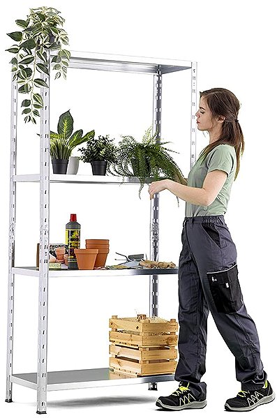 Shelving Unit Trestles Shelf Limited galvanized 4 shelves ...
