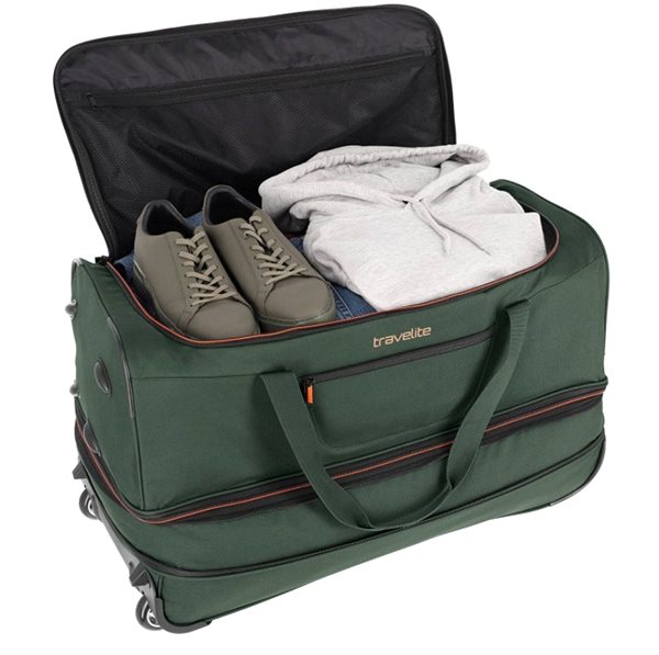 TRAVELITE Basics Wheeled Duffle L dark green .