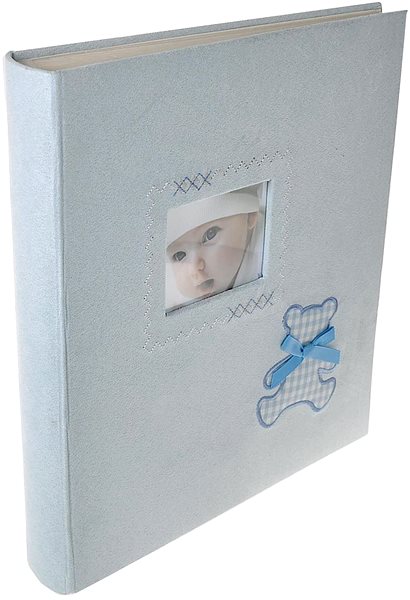 Photo Album Tradag Blue Teddy Bear Lateral view