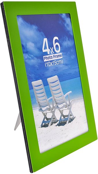Photo Frame Tradag Photo Frame 10 x 15cm Green Lateral view